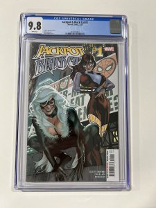 Jackpot & Black Cat 1 2024 CGC 9.8 white pages Marvel Comics