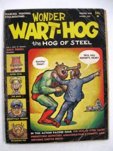 WONDER WART-HOG #1 g ('67, Crumb, Freak Bros., Classic Gilbert Shelton)