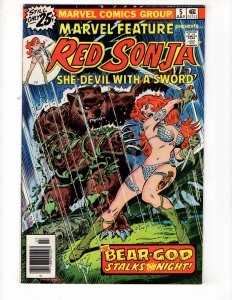 MARVEL FEATURE #5 (1976) Red Sonja by Frank Thorne Bronze MARVEL  / ID#983