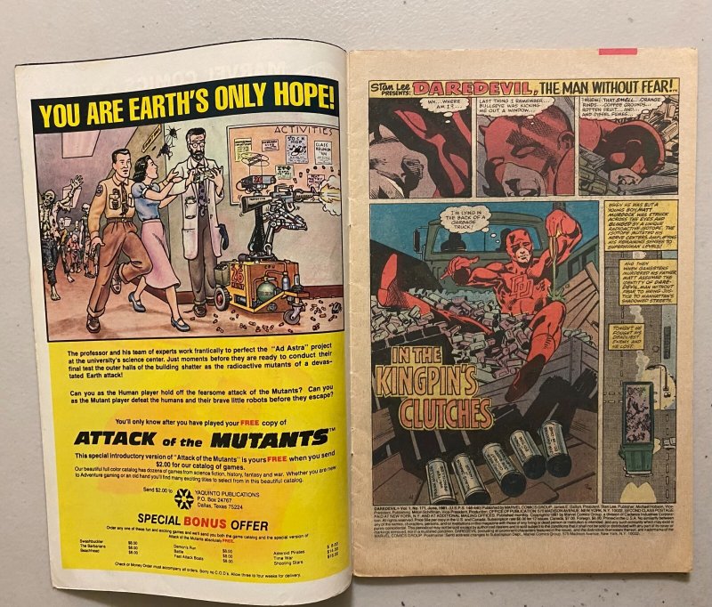 Daredevil #171 direct 4.0 (1981)