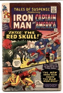 TALES OF SUSPENSE #65 Double cover! First Silver-Age RED SKULL 1965 VG+