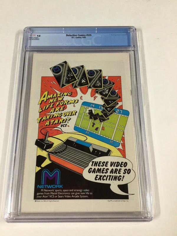 Detective Comics 525 Cgc 9.8 White Pages Dc Comics