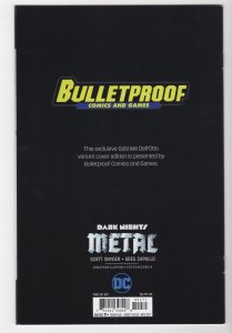 Dark Nights: Metal #2 Bulletproof Comics Gabriele Dell'Otto Color Virgin...
