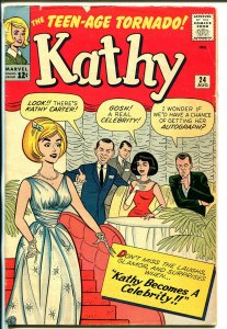 Kathy #24 1963-Marvel-swimsuits-paper dolls-hair styles-Stan Goldberg-VG/FN