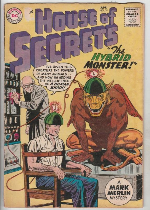 House of Secrets #31 (Apr-60) VG Affordable-Grade Mark Merlin