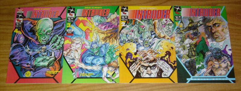 Intruder Comics Module #1-4 VF/NM complete series - steven grant  tsr comics 2 3