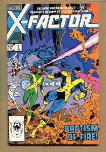 X-Factor #1 -Baptism Of Fire! 1985 (Grade 9.4) WH