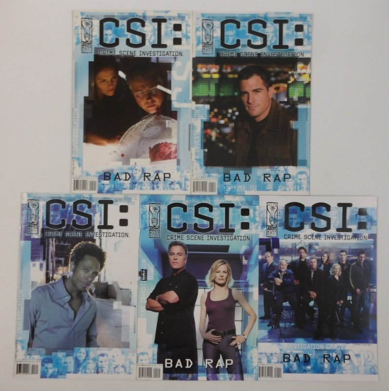 CSI: Crime Scene Investigation - Bad Rap #1-5 VF/NM complete series ; IDW