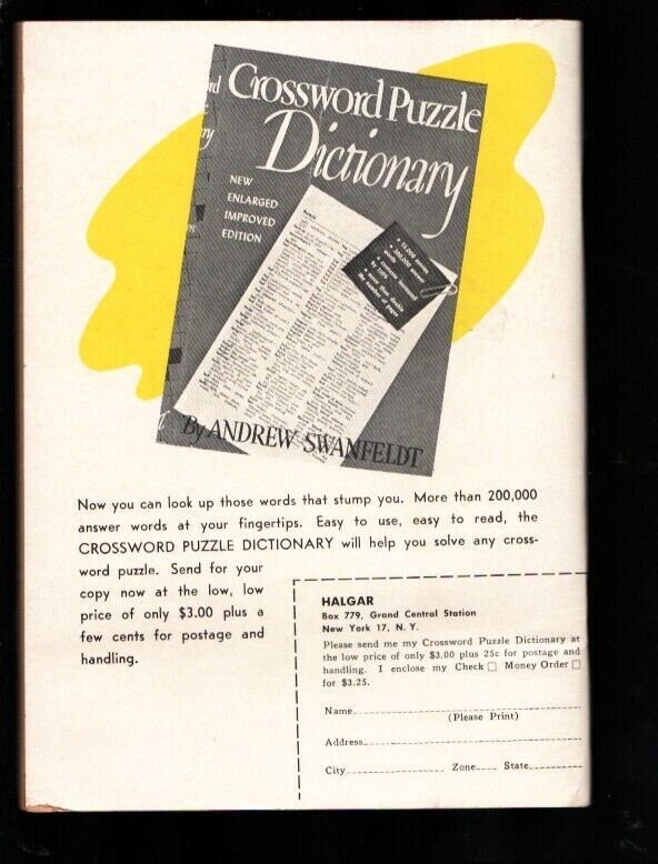 Pixie Xword #1 2/1954-1st issue-Original crossword puzzles-Digest format-Sout...