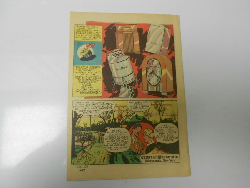 1947 6/47 ADVENTURES IN ELECTRICITY #1 Give-Away PROMO VF/NM General Electric