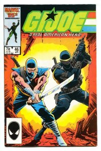 G.I. JOE, A Real American Hero #46 Storm Shadow/Snake Eyes cover-Comic book