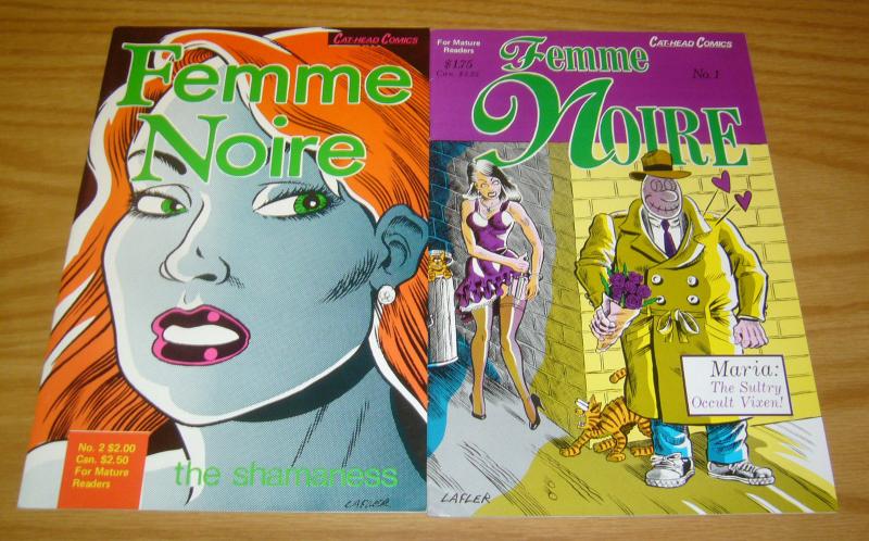 Femme Noire #1-2 VF complete series - steve lafler - dog boy - cat-head comics