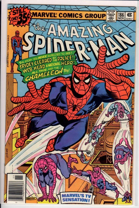 The Amazing Spider-Man #186 Regular Edition (1978) 8.5 VF+
