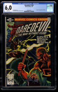 Daredevil #168 CGC FN 6.0 White Pages 1st Elektra!