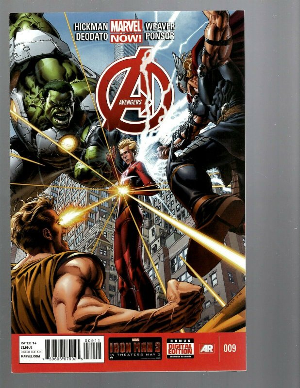 12 Marvel Comics Avengers #1 2 3 4 5 6 7 8 9 10 11 12 J446