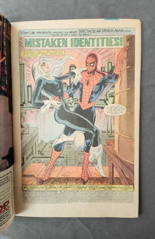 The Spectacular Spider-Man #87 Newsstand Edition (1984) VG