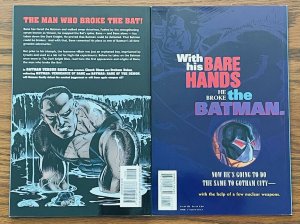 LOT OF 2: BATMAN VERSUS BANE & BATMAN BANE TPB DC Comics NM Dixon Nolan Burchett