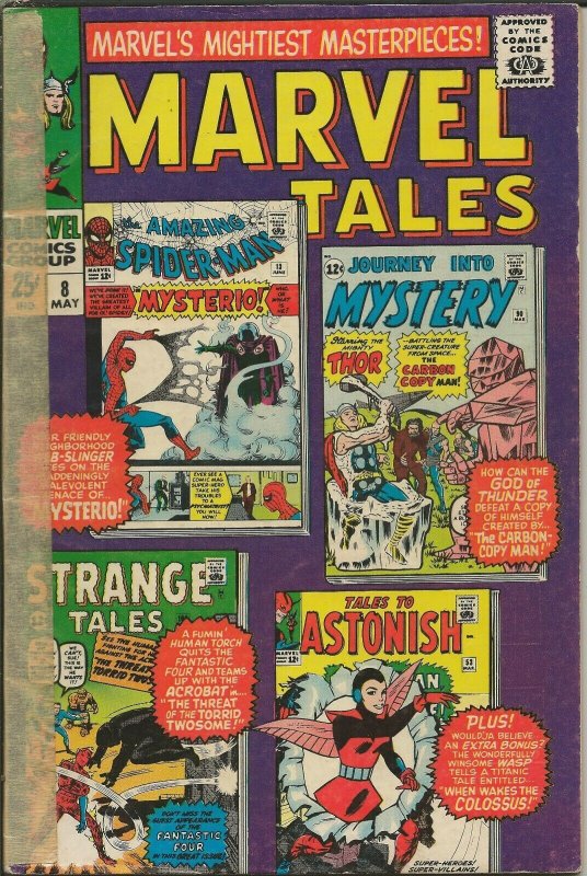 Marvel Tales #8 ORIGINAL Vintage 1967 Marvel Comics Reprints 1st Mysterio  