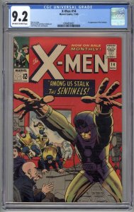 X-Men 14 CGC 9.2 1st Sentinels 