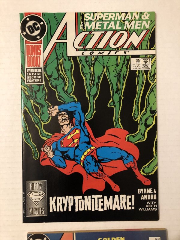 Action Comics #596 598 599 & 600 Lot Of 4
