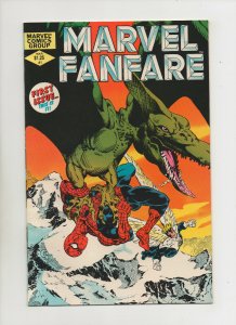 Marvel Fanfare #1 - Spider-Man Dinosaur Cover - (Grade 9.2) 1982