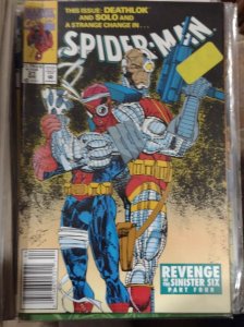 SPIDER-MAN # 21 MARVEL 1992 disney revenge sinister six. hulk nova solo deathlok