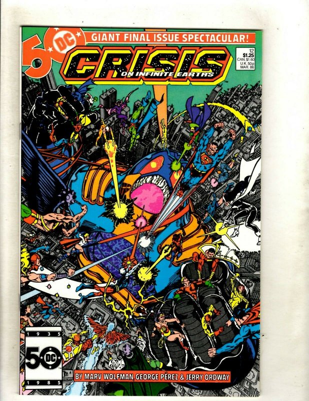 Crisis Infinite Earths Complete DC Comics Series #1 2 3 4 5 6 7 8 9 10 11 12 HJ9