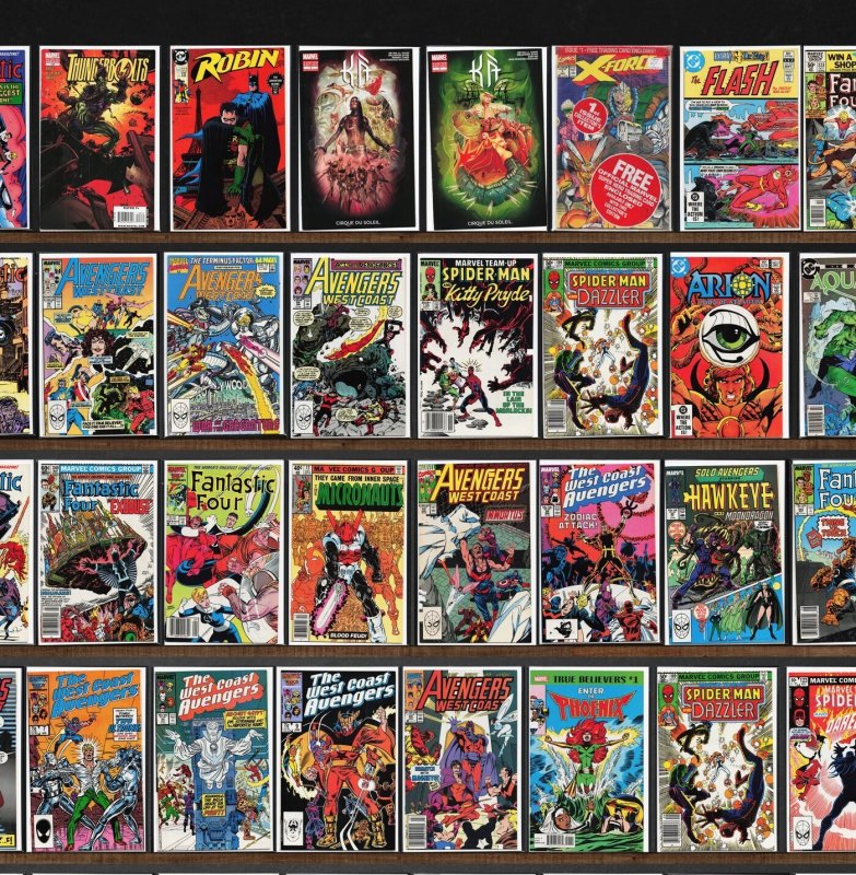 Huge Lot 140+ Comics with Fantastic Four, West Coast Avengers & More!