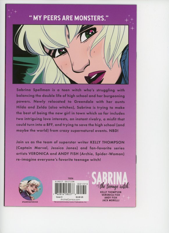 Sabrina 1 Adam Hughes Cover C  9.0 (our highest grade)