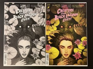 UNIVERSAL MONSTERS CREATURE F/T BLACK LAGOON LIVES #4 CVR B + 1:25 PROSHIPPER