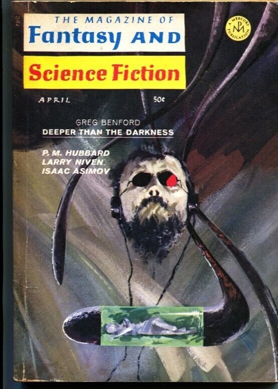 MAGAZINE OF FANTASY AND SCIENCE FICTION-April 1969-Science Fiction Pulp Thrills