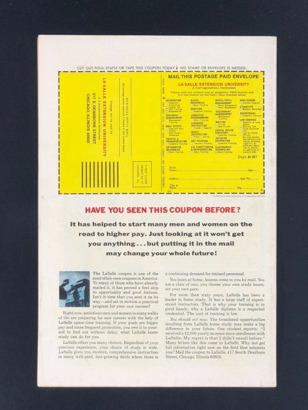 The Frankenstein Monster #7 (1973) FN Dracula Cameo