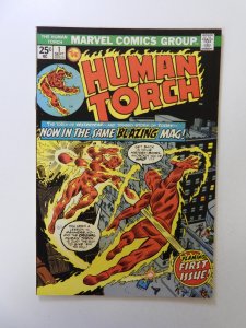 The Human Torch #1 (1974) FN+ condition ink on back cover