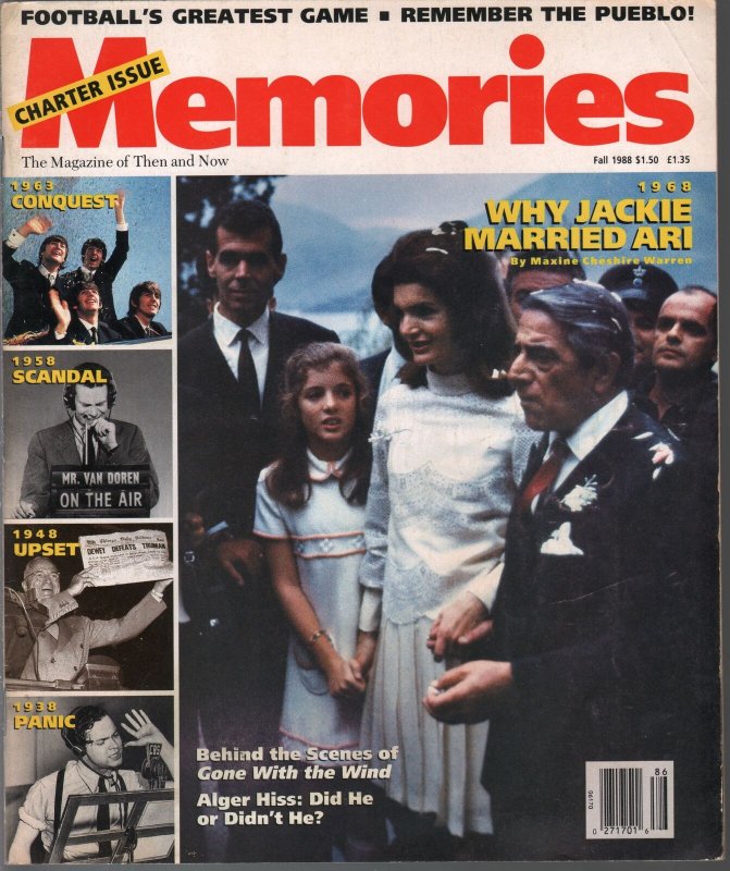 Memories #2 Fall 1988-Orson Welles-Jackie Kennedy-Beatles-$64, 000 Question-FN