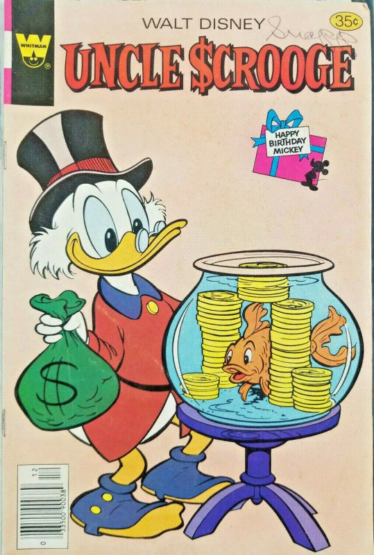 Whitman Walt Disney Uncle Scrooge #159 Bronze Age 1977 Comic 35 Cent Cover VF-