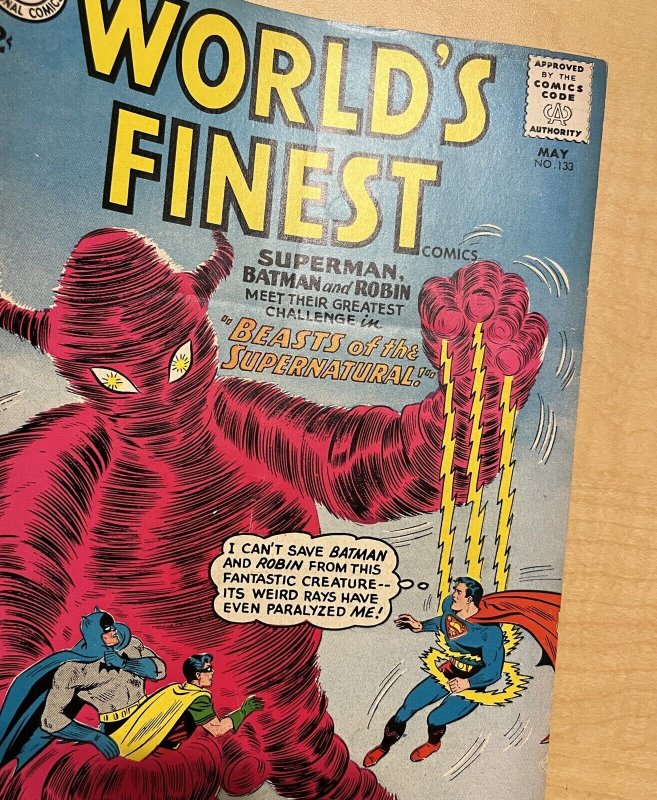 World's Finest #133 VG+ 4.5 DC Comics 1963 BATMAN Robin SUPERMAN 