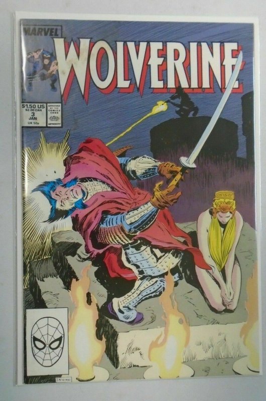 Wolverine #3 4.0 VG water damage (1989 1st Series) 