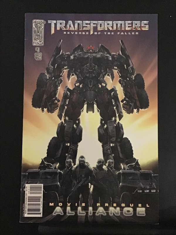 Transformers: Revenge of the Fallen Movie Prequel: Alliance #1 (2008) cvr B