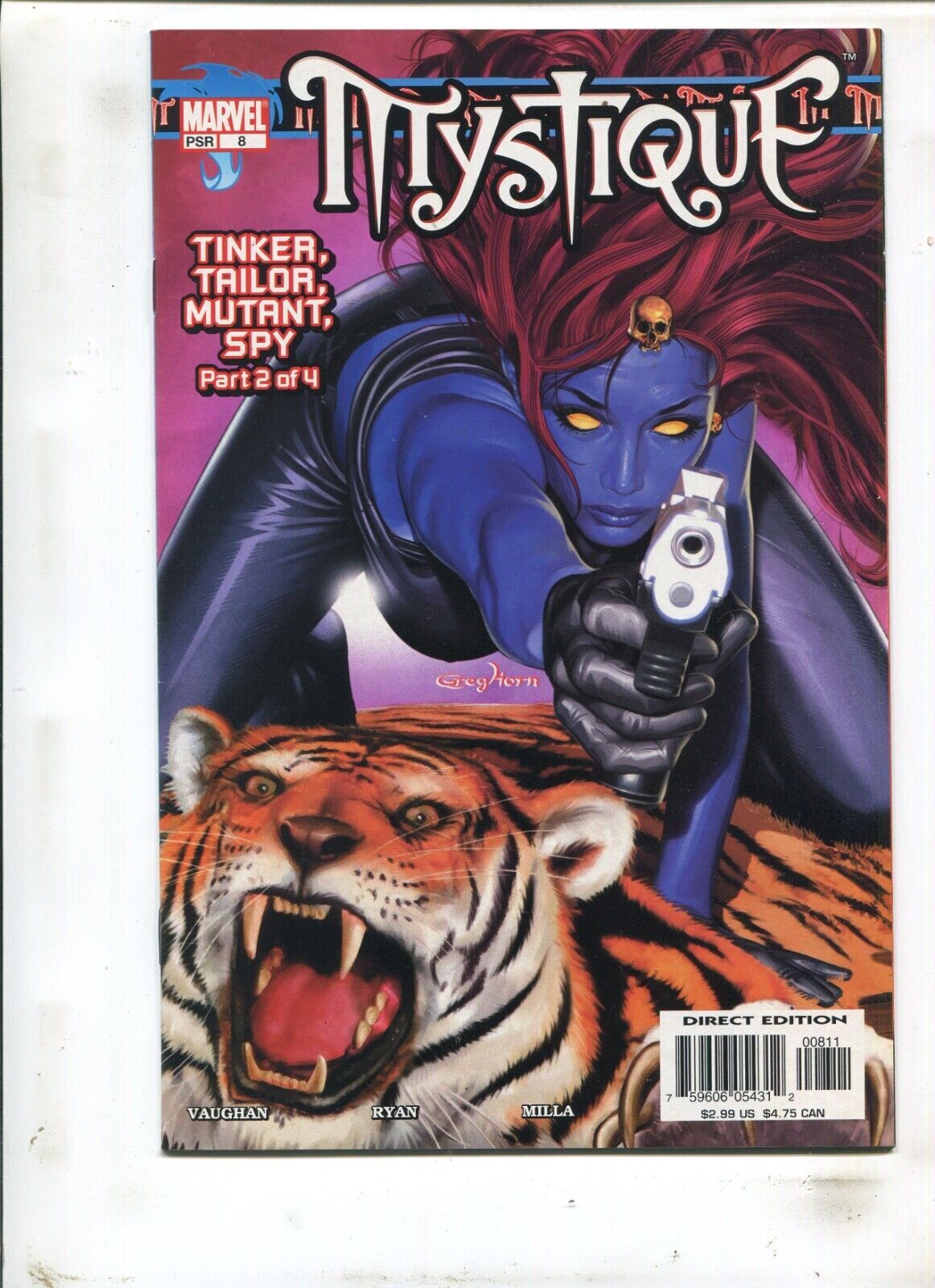 Mystique #8 - Direct Edition Greg Horn Cover (9.2) 2004 | Comic