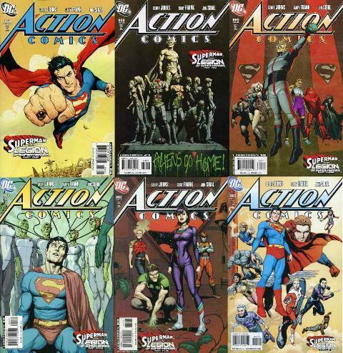 ACTION 858-863  Superman & Legion Of Super Heroes