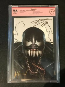 Venom # 1 Adi Granov Virgin Variant CBCS 9.6 Signed Donny Cates and Adi Granov