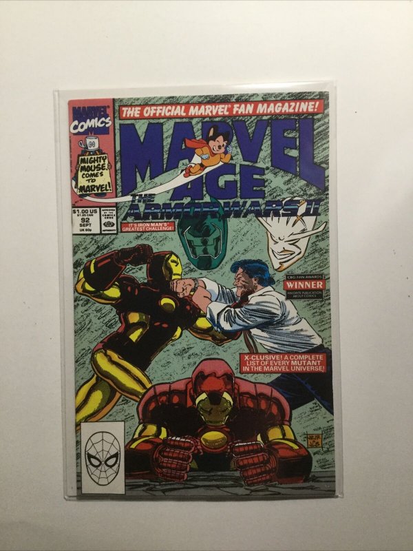 Marvel Age 92 Near Mint Nm Marvel 