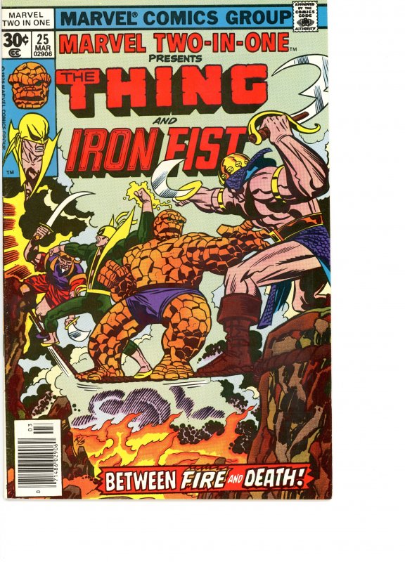 Marvel Two-In-One 25 VG/F  Iron Fist!