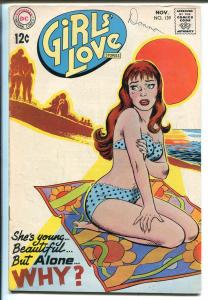 Girls' Love Stories #139 1968-DC-swim suit cover-VG/FN