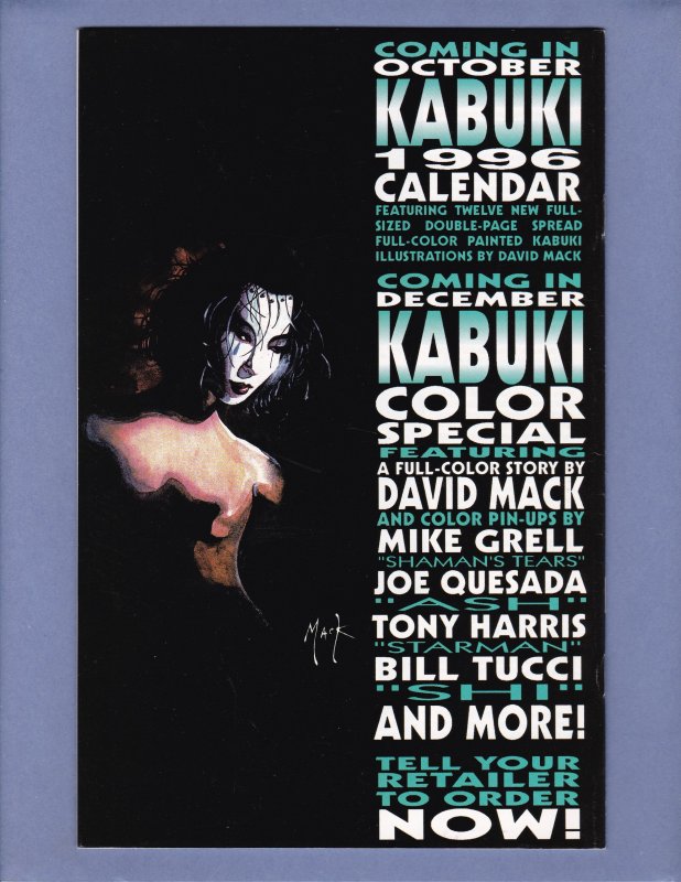 Kabuki Circle of Blood Lot #1 2 3 4 5 Caliber Comics 1995