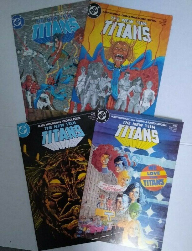 The New Teen Titans Lot of 4 Issues Fearsome Five DC Comics 1984-85