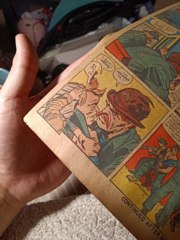 MARVEL COMICS SGT FURY AND HIS HOWLING COMMANDOS 7 JACK KIRBY STAN LEE rare 1964