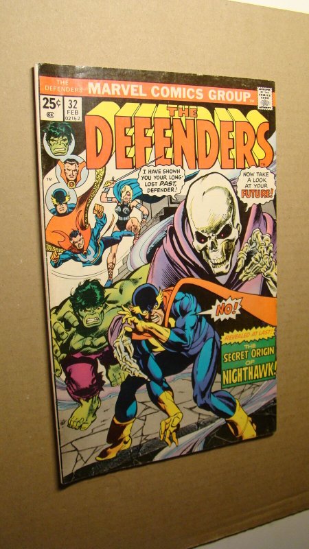 DEFENDERS 32 *NICE COPY* NIGHTHAWK ORIGIN 1ST RUBY HULK VALKYRIE