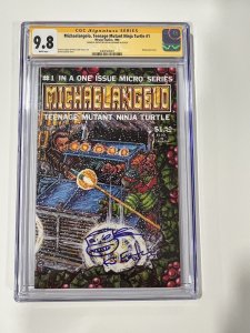 Michealangelo TEENAGE MUTANT NINJA TURTLES 1 1986 Cgc 9.8 Ss W/ Sketch Eastman