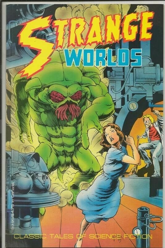 Strange Worlds #1 ORIGINAL Vintage 1990 Malibu Comics 